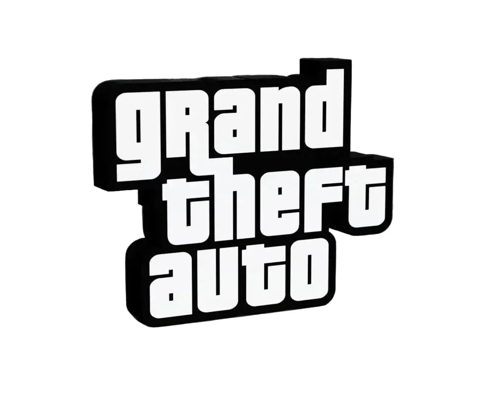 Light Box Grand Theft Auto – Logo Luminoso LED Gamer - Impresión 3D en Colombia - N3XT