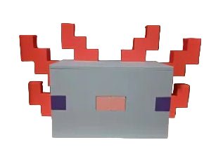 Alcancía Ajolote Pixel 3D – Edición Gamer "Block Style" - Impresión 3D en Colombia - N3XT