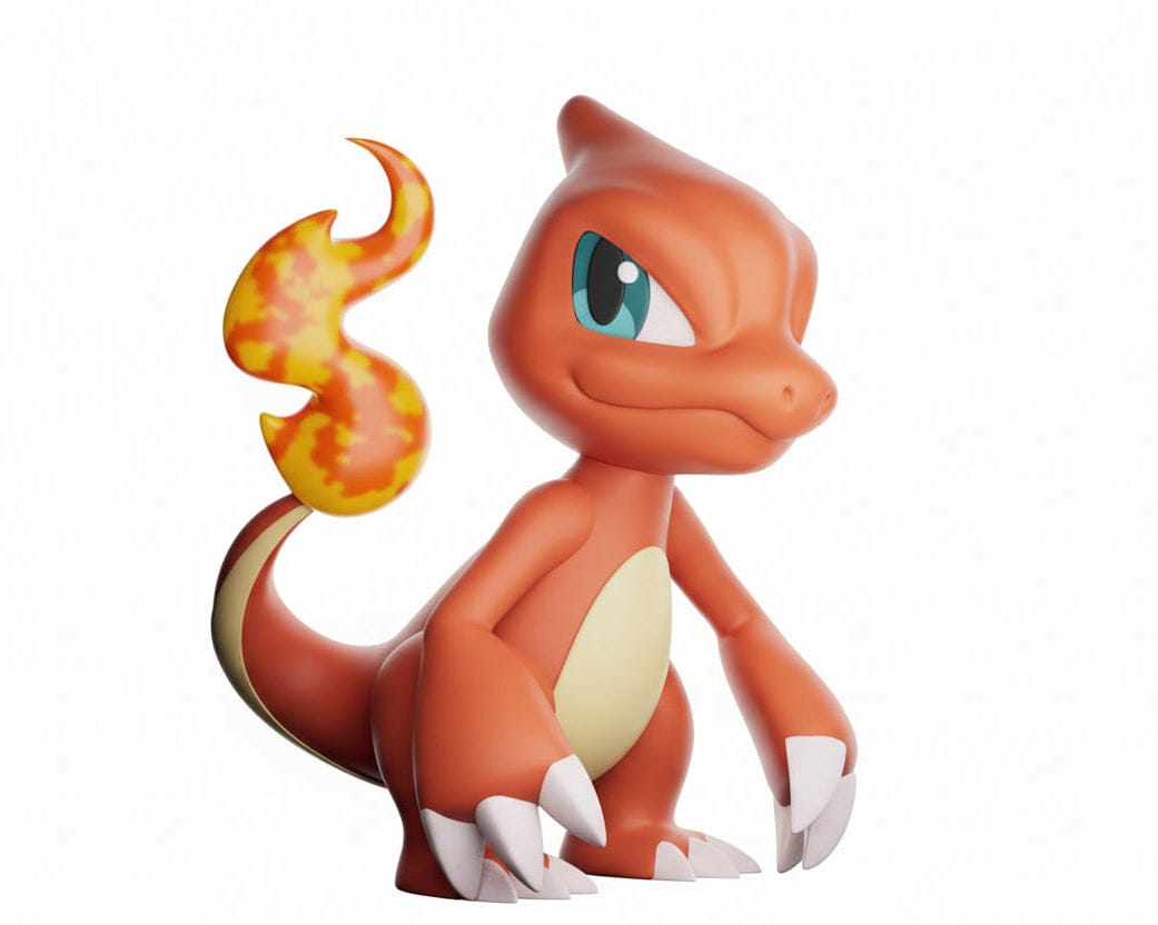 Figura Chibi Charmander 3D – Pokémon | Estatua Decorativa Coleccionable - Impresión 3D en Colombia - N3XT